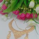 Gold Plated Wedding Jewellery Choker Necklace Set for Women