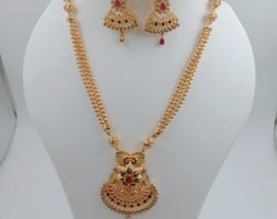 Traditional Jewellery Gold Plated with Diamond Jewellery Set for Women