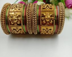 Bridal Handcrafted Rajasthani Rajputi Chudas Set for Women and Girl