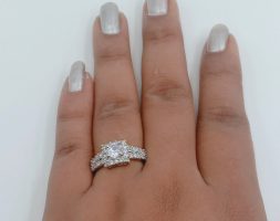 Silver Plated AD Diamond Ring for Women and Girls
