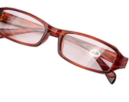 Brown Rectangular Frame Reading Glasses