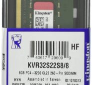 Kingston RAM KVR32S22S8/8 8GB DDR4 RAM Laptop SODIMM